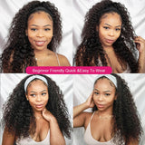 Kinky Curly Headband Wig Human Hair Wigs For Black Women Cheap Glueless Curly Human Hair Wigs Remy Brazilian Hair Wigs