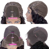 Kinky Curly Lace Front Wigs For Women Short Bob Wig Pre Plucked Malaysian Curly Human Hair 4x4 Lace Closure Wigs