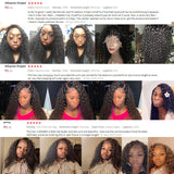 Deep Curly Lace Front Human Hair Wigs 13x4 Lace Frontal Wigs With Baby Hair Short Bob Lace Frontal Wig 180 Density Wig Deep Wave