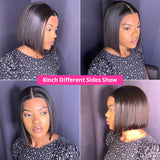 Short Bob Wigs Straight Lace Front Human Hair Wigs For Women Pre Pluck With Baby Hair 13x4 Bob Lace Front Wigs Glueless Lace Wig