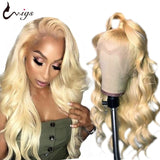 613 Blonde Lace Front Wig Human Hair Brazilian Body Wave Wig Lace Front Human Hair Wigs Remy Transparent Lace Wigs