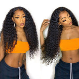 Deep Wave Lace Front Wig Human Hair Lace Wig Natural Remy Pre Plucked Bleached Knots Wigs 13x4 Lace Frontal Wig