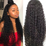 Satai 13x6 Lace Front Wig Curly Human Hair Wig Brazilian Remy Hair Jerry Curl Wig 180 Density Lace Front Human Hair Wigs