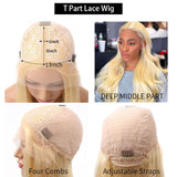 613 Ombre Blonde Body Wave Lace Front Human Hair Wigs Dark Brown roots Blonde Brazilian Remy Lace Closure Wig Pre Plucked