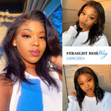 Straight Human Hair Wigs 360 Lace Frontal Wig 13x4 Straight Bob Lace Front Wigs 4*4 Lace Closure wig wholesale hair