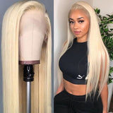 613 Blonde Lace Front Human Hair Wigs For Women Brazilian Straight Pre Plucked Lace Wig 13x4 Lace Frontal Wigs Human Hair 150% Density