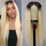 613 Blonde Lace Front Human Hair Wigs For Women Brazilian Straight Pre Plucked Lace Wig 13x4 Lace Frontal Wigs Human Hair 150% Density