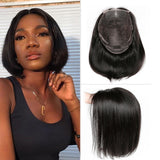 4x4 Lace Closure Wigs Cut Bob Wig Straight Hair Lace Front Wigs For Black Woman Remy Human Hair