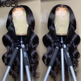 Highlight Wavy13x6 Lace Front Human Hair Wigs 8''-24'' Brazilian With Baby Hair 180% Density Non-Remy Wigs Medium Ratio