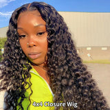 360 Lace Frontal Wig 28 30 Inch Water Wave 13x4 Lace Front Wig Human Hair Wigs Deep Curly Glueless Virgin Brazilian Closure Wig