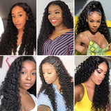 360 Lace Frontal Wig 28 30 Inch Water Wave 13x4 Lace Front Wig Human Hair Wigs Deep Curly Glueless Virgin Brazilian Closure Wig