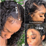 360 Lace Frontal Wig 28 30 Inch Water Wave 13x4 Lace Front Wig Human Hair Wigs Deep Curly Glueless Virgin Brazilian Closure Wig