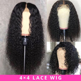 Deep Wave Lace Front Wig Human Hair Lace Wig Natural Remy Pre Plucked Bleached Knots Wigs 13x4 Lace Frontal Wig