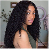 Parksonhair Deep Curly Human Hair 4x4 Lace Closure